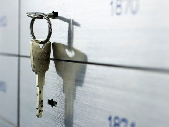 Schlüssel in Bankschließfach