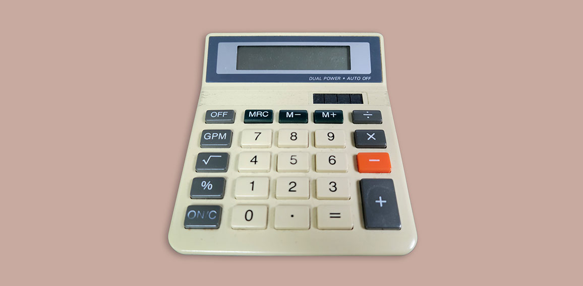 Retro 80's calculator