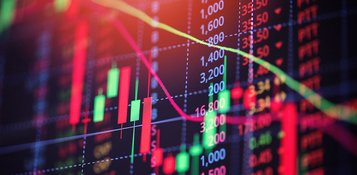 Stock market exchange loss trading graph analysis investment ind