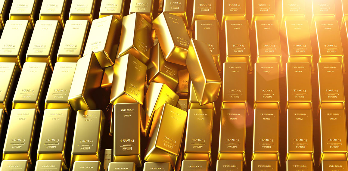 Gold bar close up shot. wealth business success concept