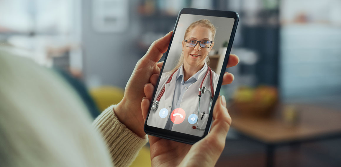 Close Up of a Female Chatting in a Video Call with Her Black Mal