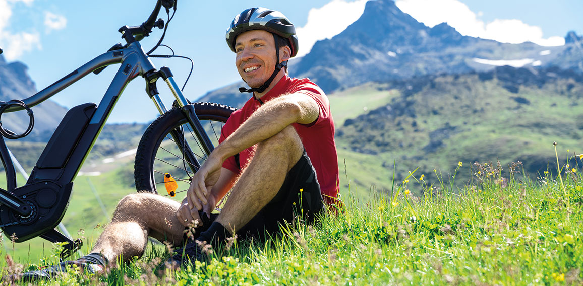 E Bike Bicycle In Austria. Mountain Ebike