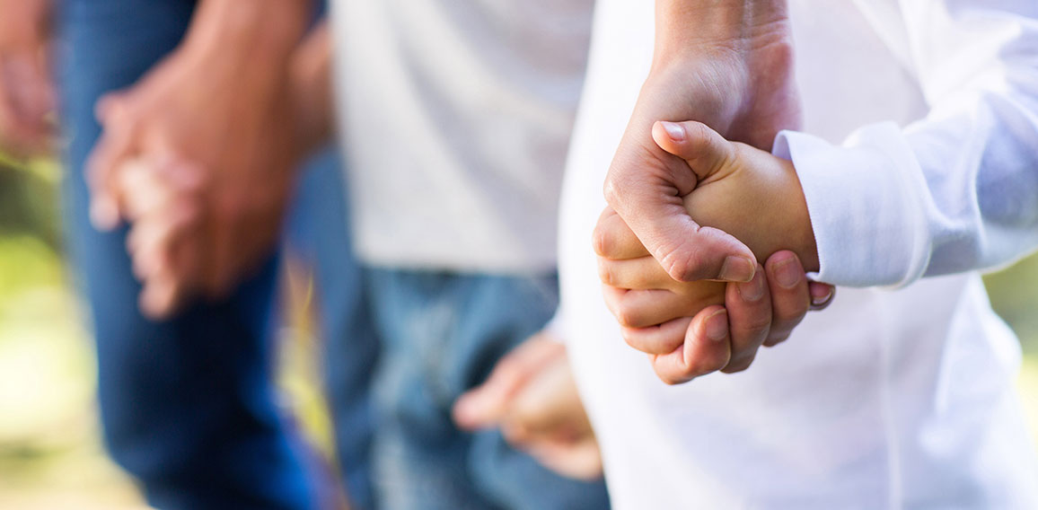 family holding hands