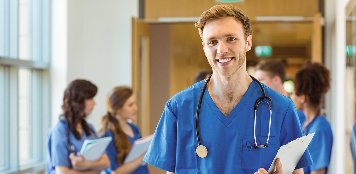 Medical student smiling at the camera