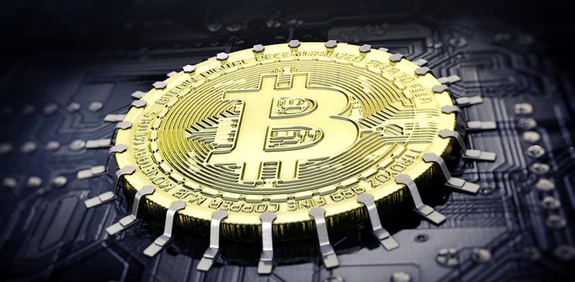 Bitcoin auf Leiterplatte