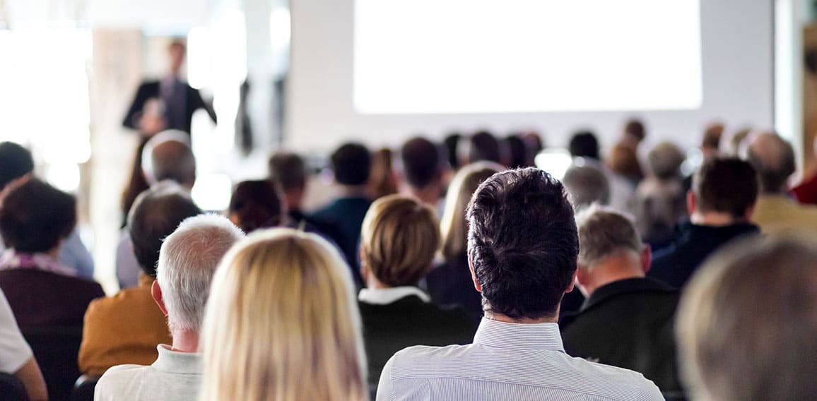 Audience in the lecture hall.