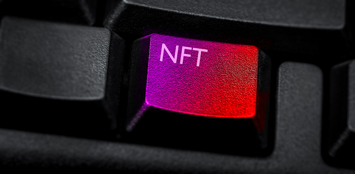 keyboard letters nft color concept key