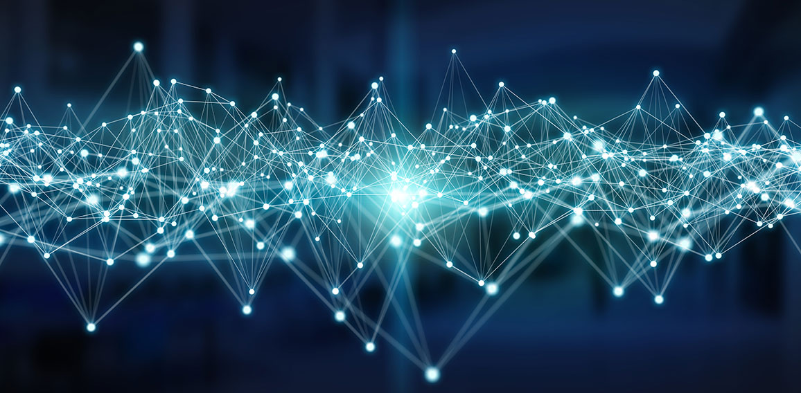 Connections system and datas exchanges 3D rendering