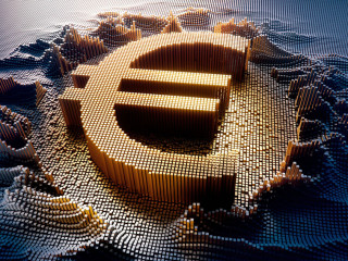 Eurozeichen - Digitalisierung