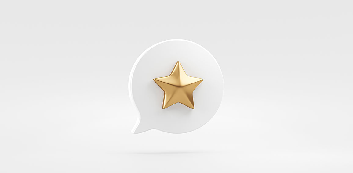 Gold best star rating 3d icon design element isolated on white b