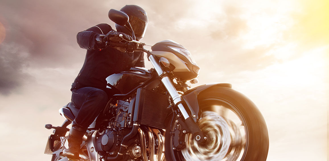 Motorbike at Sunset