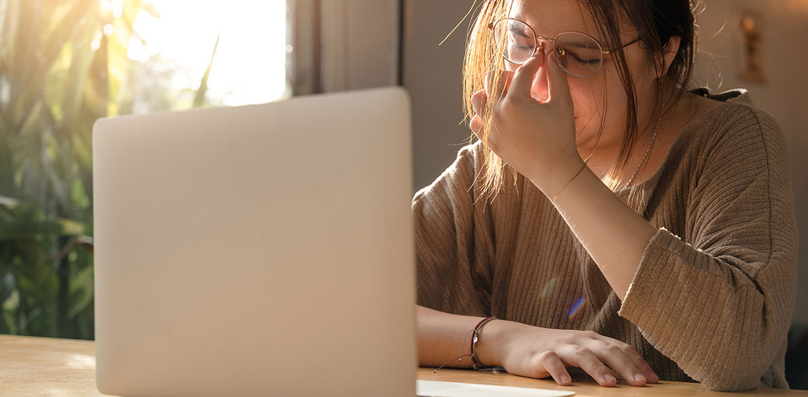 Stressed female trader disappointed when lose money from Cryptocurrency trading or stock market investing from economy crisis, money down trend, cryptocurrency risk, bad analysis. Lose money concept.