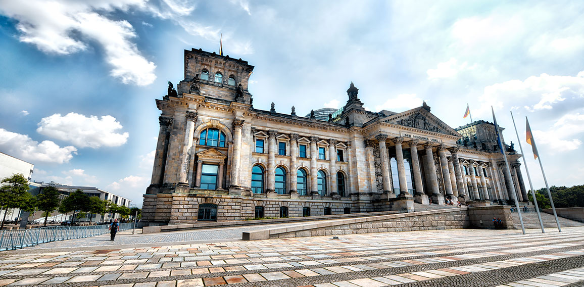 Magnificence of Reichstag building, Berlin - Germany