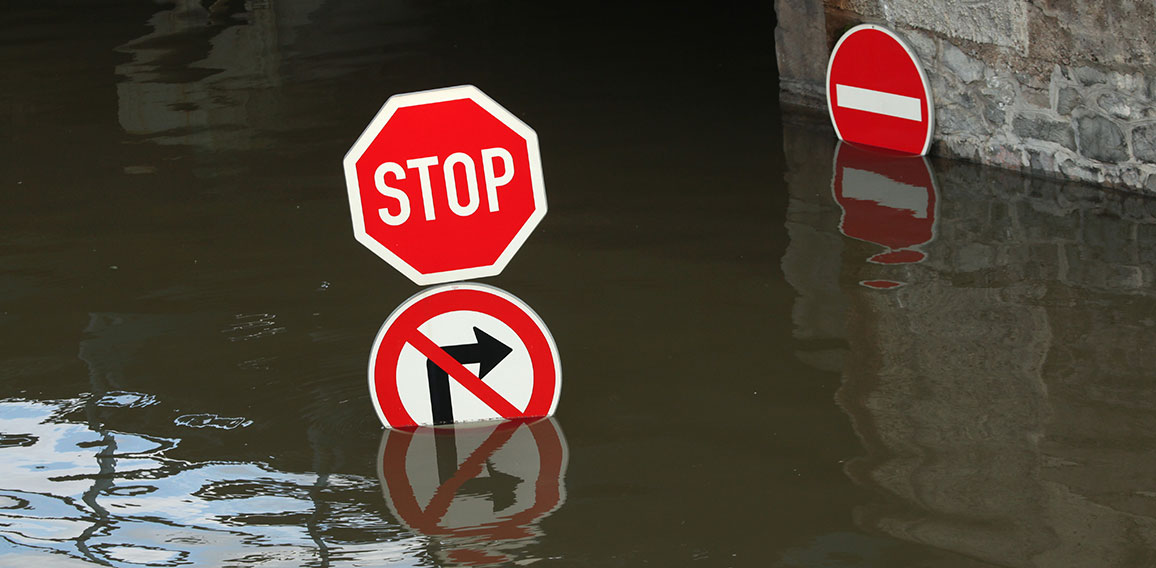 Floods in Usti nad Labem, Czech Republic.