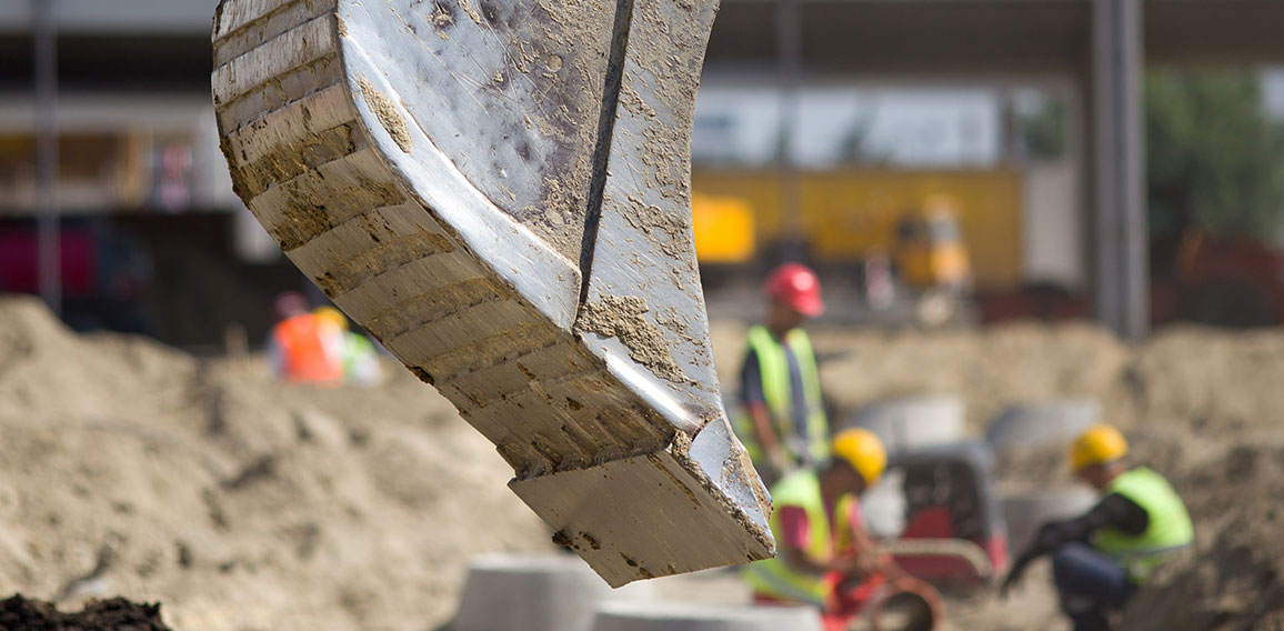 Construction site atmosphere