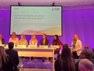 Diskussionsrunde „Macht Platz – für männliche und weibliche Solidarität, denn es geht nur gemeinsam!“ auf der DKM 2025