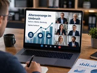 Ein digitales Fachforum beleuchtet die Reform der Altersvorsorge, Entwicklungen an den Kapitalmärkten und neue Anforderungen an Beratung und Produkte.